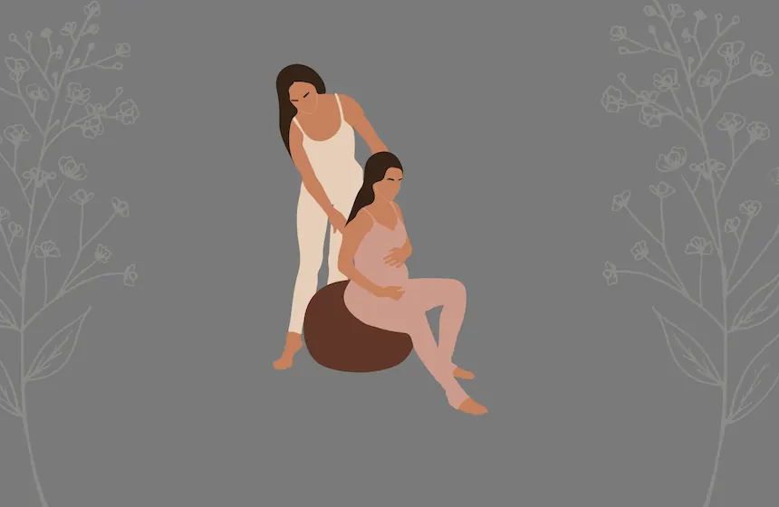 Illustration of doula support across cultures