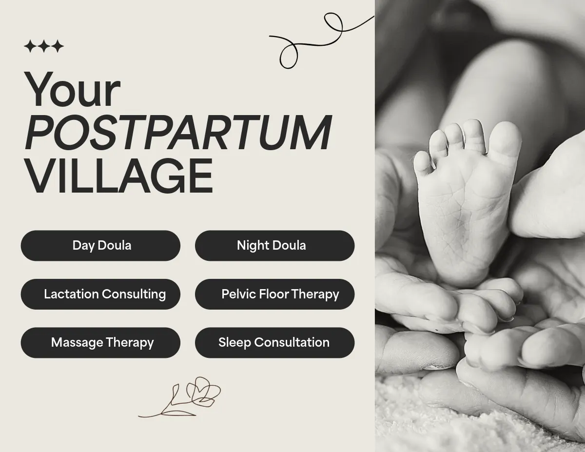 Illustrated postpartum support