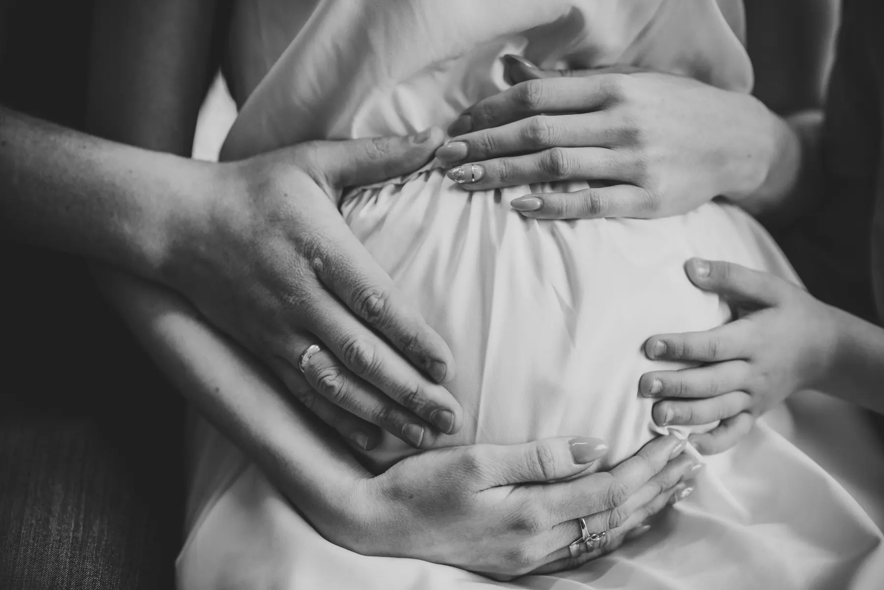 A family with their newborn